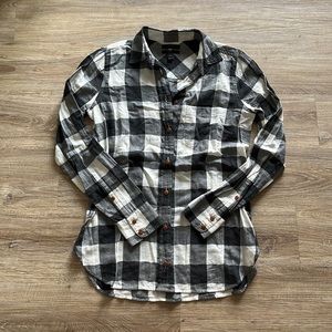 J Crew Buffalo Plaid Button Up Size 0